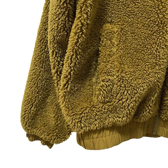 Lululemon Womens‎ Reversible Sherpa Fleece Hooded Jacket Size 12 Gold Spice RARE - Picture 9 of 11